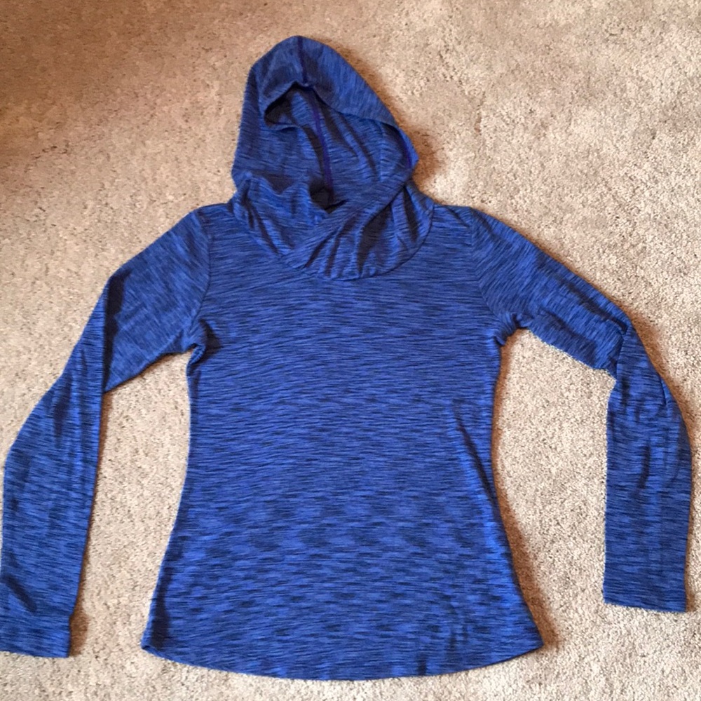 Columbia sportswear blue purple space dye hoodie S